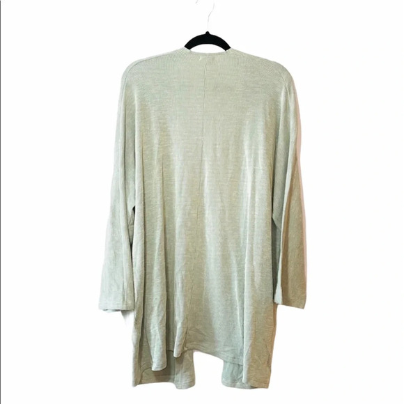 DONNI. NWT Cream Striped Pocket Open Front Cardigan One Size Women’s - Picture 7 of 13